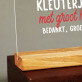 kleuterjuf met groot hart - Afdruk op acrylglas