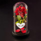 hart+datum - Euwige roos in glas