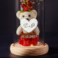 hart+datum - Een eeuwige roos met teddybeer