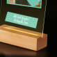 Hart met foto - Afdruk op acrylglas met LED- standaard