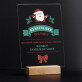 Kerstelijke wensen - Afdruk op acrylglas met LED- standaard
