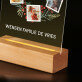 Kerstelijk riet foto - Afdruk op acrylglas met LED- standaard