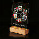 Kerstelijk riet foto - Afdruk op acrylglas met LED- standaard