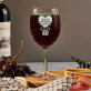 gelukkig valentijsdag - Wijnglas