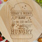 Today`s menu - Draaibaar plank