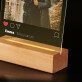 Jouw foto instagram - Afdruk op acrylglas met LED- standaard
