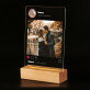Jouw foto instagram - Afdruk op acrylglas met LED- standaard