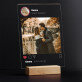Jouw foto instagram - Afdruk op acrylglas met LED- standaard