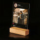 Jouw foto instagram - Afdruk op acrylglas met LED- standaard