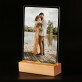 Jouw foto - Afdruk op acrylglas met LED- standaard