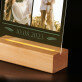 Jullie dag - Afdruk op acrylglas met LED- standaard