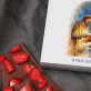 Vrolijk kerst kerststal - Chocolade met aardbeien
