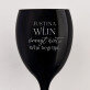 Wijn begrijpt - Zwarte wijnglas