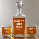 World`s best boss - Carafe of whisky