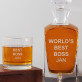 World`s best boss - Carafe of whisky