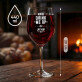 Drink me op - Set karaf met wijngalzen