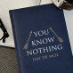 You know nothing - Notitieboek
