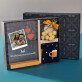 Cadeauset voor vriendje met afdruk op glas en noten in witte chocolade