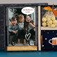 Cadeauset voor de opa met afdruk op glas en noten in witte chocolade