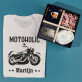 Cadeauset voor de motorrijder met heren t-shirt