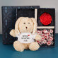 Cadeauset met voor de verloofde een knuffeldier