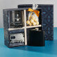 Cadeauset met voor hem glas whisky