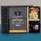 Cadeauset voor de getuige met afdruk op glas en noten in witte chocolade