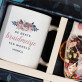 Cadeauset voor de bruidmeisje met mok en thee