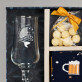Cadeauset voor de vissermet bierpokal en sokken