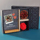 Cadeauset met voor de geliefden afdruk op glas en chocolade