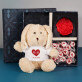Cadeauset met voor de echtgenote een knuffeldier