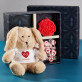 Cadeauset met voor de echtgenote een knuffeldier