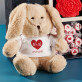 Cadeauset met voor de echtgenote een knuffeldier
