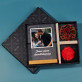 Cadeauset met voor de echtgenote afdruk op glas en chocolade