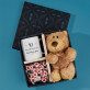 Cadeauset met huwelijksjubileum mok en teddybeer