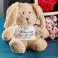 Cadeauset met voor huwelijksverjaardag  een knuffeldier