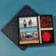 Cadeauset met voor de verjaardag afdruk op glas en chocolade