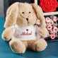 Cadeauset met voor de valentijn een knuffeldier
