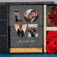 Cadeauset met voor de valentijn afdruk op glas en chocolade