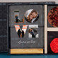 Cadeauset met voor de valentijn afdruk op glas en chocolade