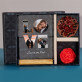 Cadeauset met voor de valentijn afdruk op glas en chocolade