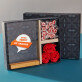 Cadeauset eigen project met afdruk op glas en snoepjes