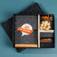 Cadeauset eigen project met afdruk op glas en zakmes