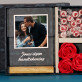 Cadeauset met jouw foto met afdruk op glas en snoepjes