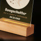 sterrenbeeld -boogschutter - Afdruk op acrylglas met LED- standaard