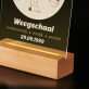 sterrenbeeld weegschaal - Afdruk op acrylglas met LED- standaard