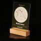 sterrenbeeld-waterman - Afdruk op acrylglas met LED- standaard